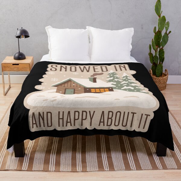 Item preview, Snowed In and Happy About It — Winter Cabin designed and sold by TheCalmEdit.