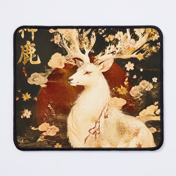 Item preview, Celestial White Deer Japanese Mythology Art designed and sold by kaxymax.