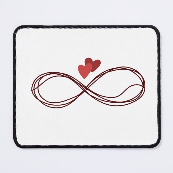 Item preview, Infinity Love Symbol - Minimalist Line Art with Two Hearts designed and sold by Mitti Di Khushboo.