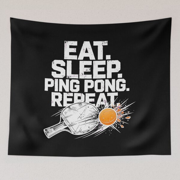 Item preview, Eat Sleep Ping Pong Repeat - Vintage Table Tennis Playe designed and sold by Love is beautiful. .
