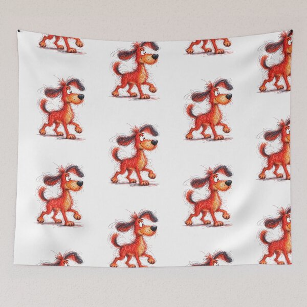 Item preview, Happy Scribble Dog – Colorful Funny Dog T-Shirt designed and sold by NinaCreator.