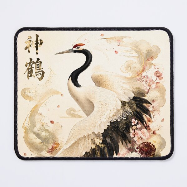 Item preview, Divine Red Crowned Crane Japanese Art designed and sold by kaxymax.