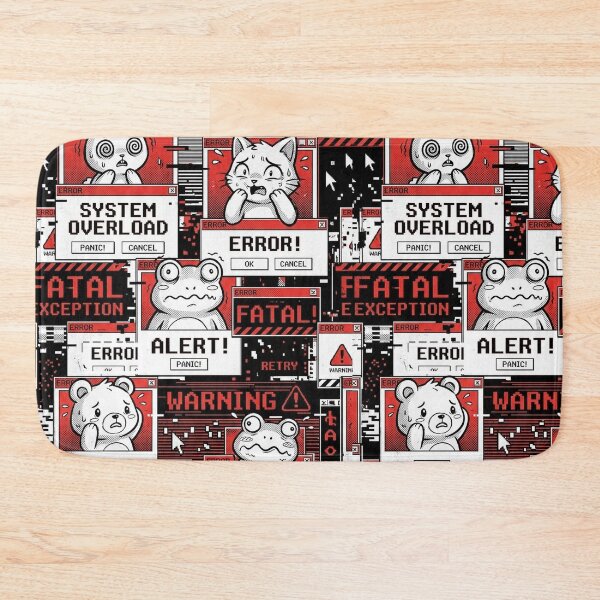Item preview, System Overload Funny Anxiety Error Windows Kawaii Pattern designed and sold by Visual Dept..