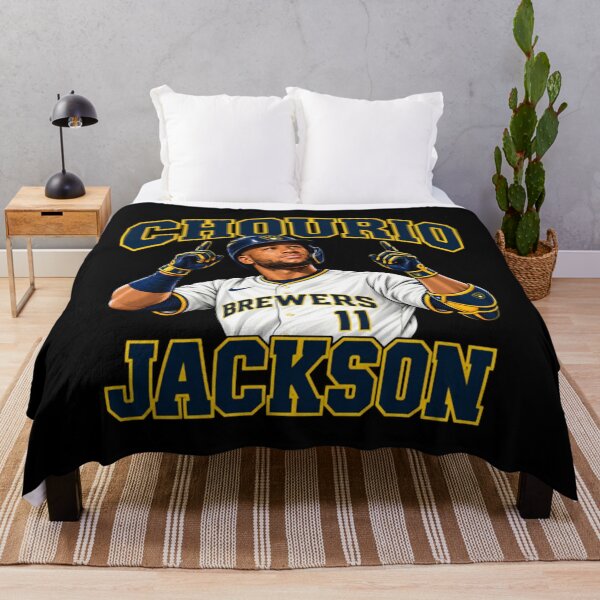 Item preview, Jackson-Chourio - Milwaukee Brewers designed and sold by raezkasol.