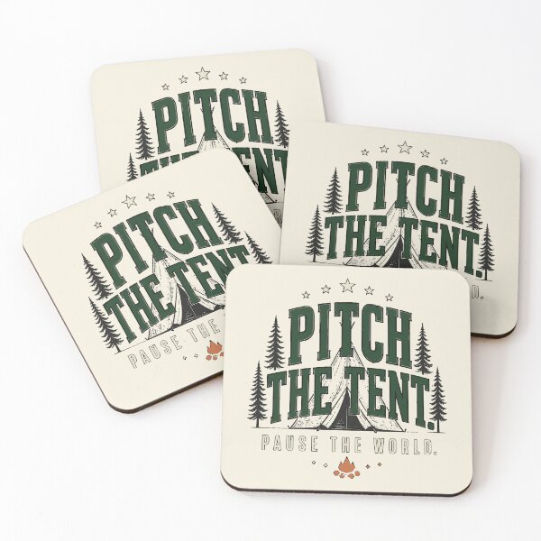 Item preview, Pitch the Tent Pause the World designed and sold by Fun2Fentastic.
