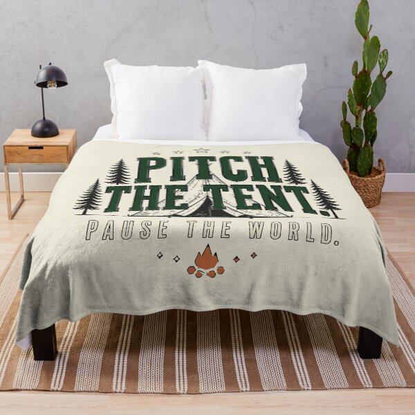 Item preview, Pitch the Tent Pause the World designed and sold by Fun2Fentastic.