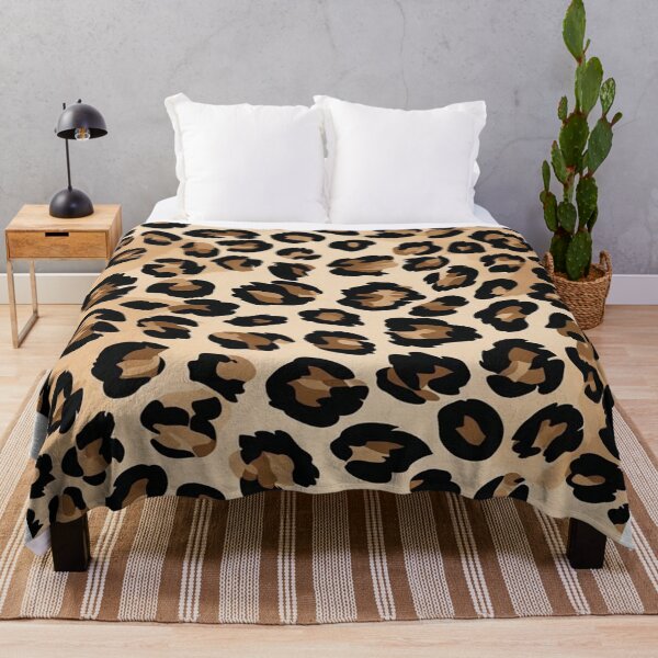 Item preview, Classic Leopard Print Pattern – Black and Brown Animal Print designed and sold by saly55887.