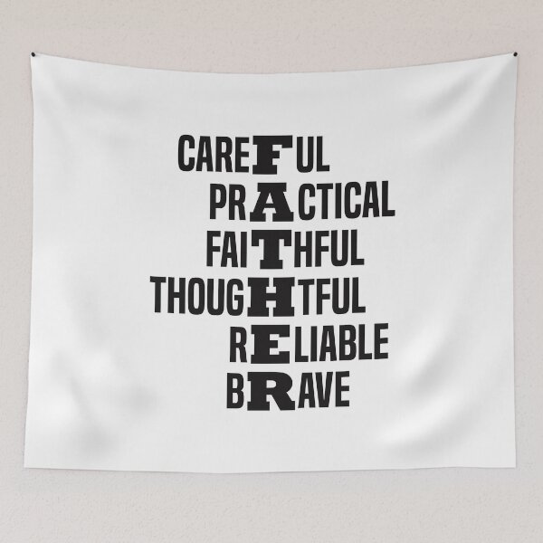 Item preview, Father - Crossword Positive Attributes Text Design  designed and sold by Vector-Artist.