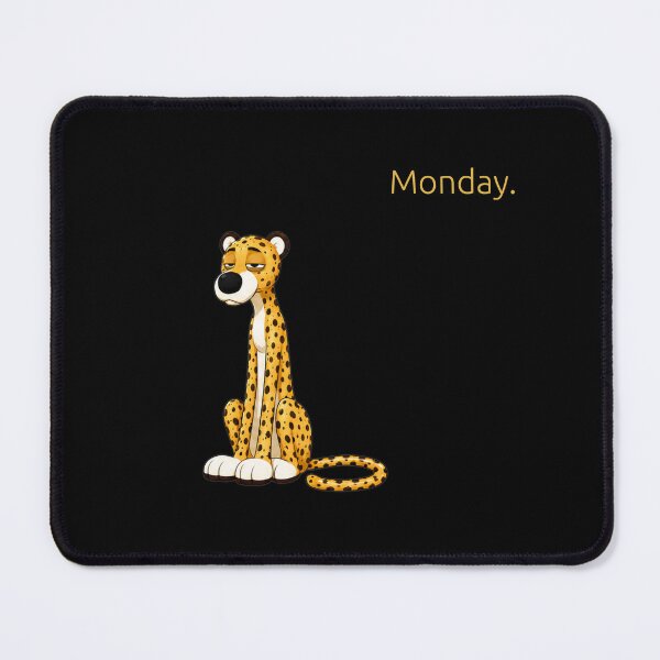 Item preview, Tired Cheetah with Dark Circles – Monday Mood Funny Design designed and sold by Maison de Mabiti.