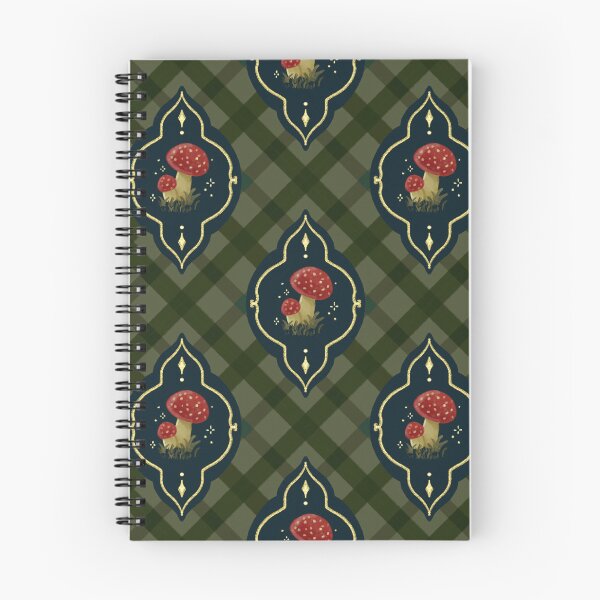Item preview, Toadstool Apothecary Gothic Mushroom Plaid designed and sold by VenusandMoon.