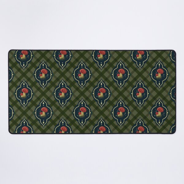 Item preview, Toadstool Apothecary Gothic Mushroom Plaid designed and sold by VenusandMoon.