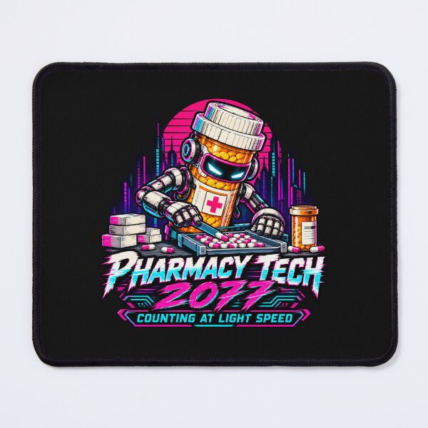 Item preview, Pharmacy Tech 2099 Cyberpunk Robot Funny Pharmacy Technician designed and sold by Popstudio85.
