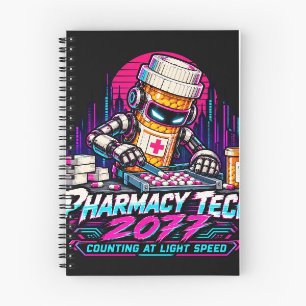 Item preview, Pharmacy Tech 2099 Cyberpunk Robot Funny Pharmacy Technician designed and sold by Popstudio85.