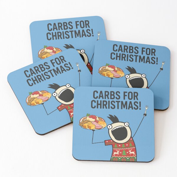 Item preview, Carbs For Christmas Funny Xmas Food Cartoon  designed and sold by HowToCanadian.