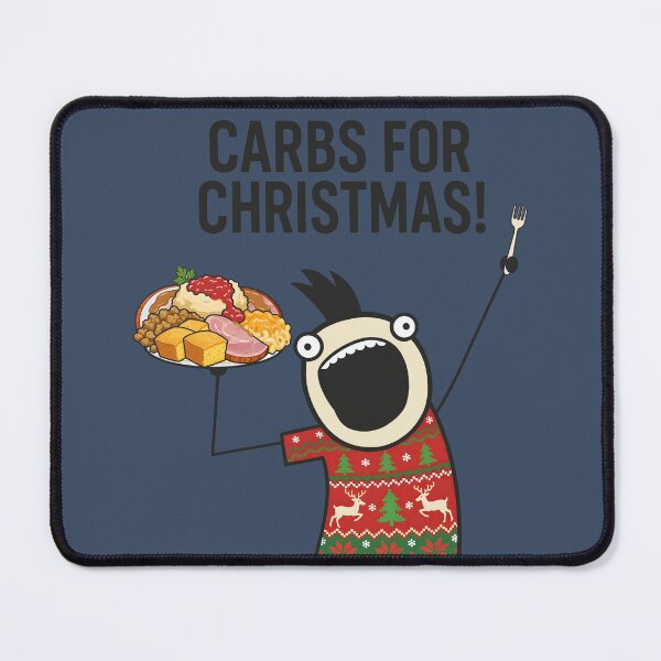 Item preview, Carbs For Christmas Funny Xmas Food Cartoon designed and sold by HowToCanadian.