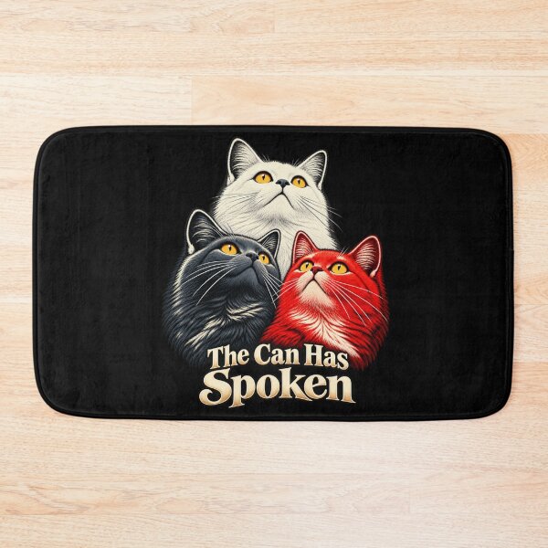 Item preview, The Can Has Spoken — An Emergency Meeting of Cats designed and sold by Sanctum Icons.