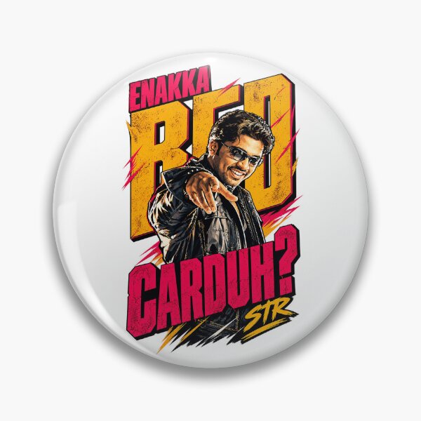Item preview, STR Silambarasan Atman Ennaka Red Carduh Tribute Art designed and sold by Fashvora.