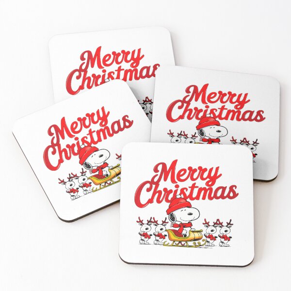 Item preview, Merry Christmas Adorable  Cute Snoopy In Santa Hat With Reindeer designed and sold by zarinaks.