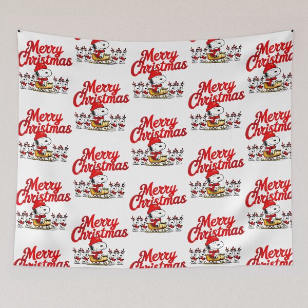 Item preview, Merry Christmas Adorable  Cute Snoopy In Santa Hat With Reindeer designed and sold by zarinaks.