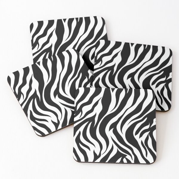 Item preview, Zebra Print Pattern – Black and White Animal Stripes designed and sold by saly55887.