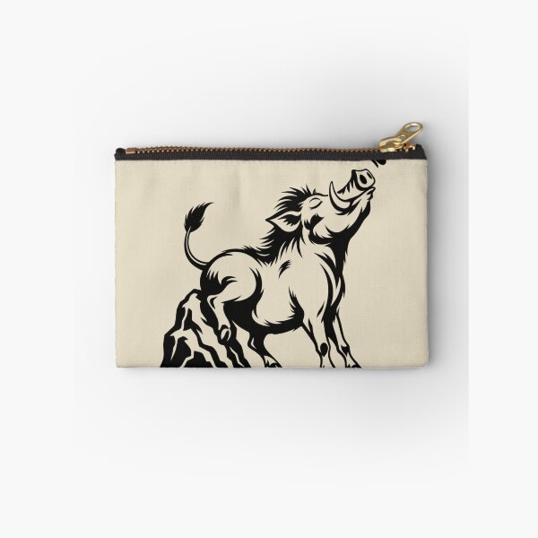 Item preview, Blissful Warthog and Butterfly – Whimsical African Wildlife Art designed and sold by JonelCrafts.