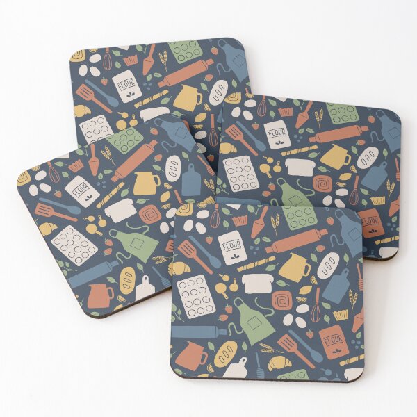 Item preview, Baker Cooking Artisan Pastries Pattern designed and sold by Fern and Quill.