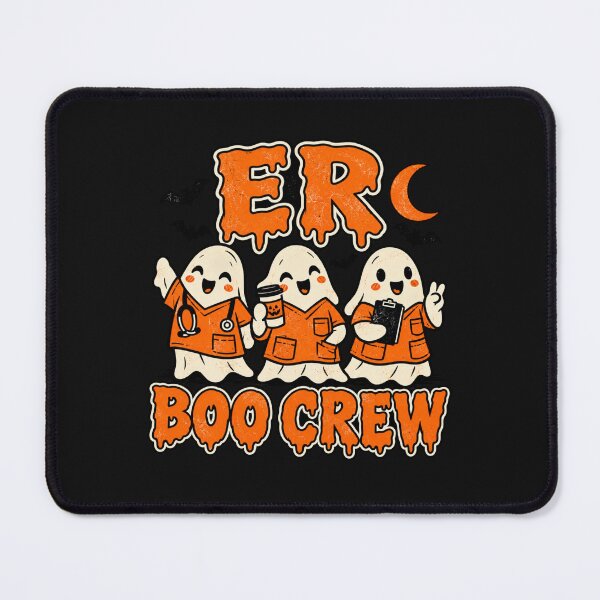 Item preview, ER Boo Crew Halloween Nurse Cute Ghost Emergency Room designed and sold by Popstudio85.