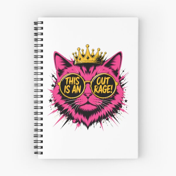 Item preview, Sassy Pink Cat Crown Glasses "This Is An Outrage!" designed and sold by empiric-designs.