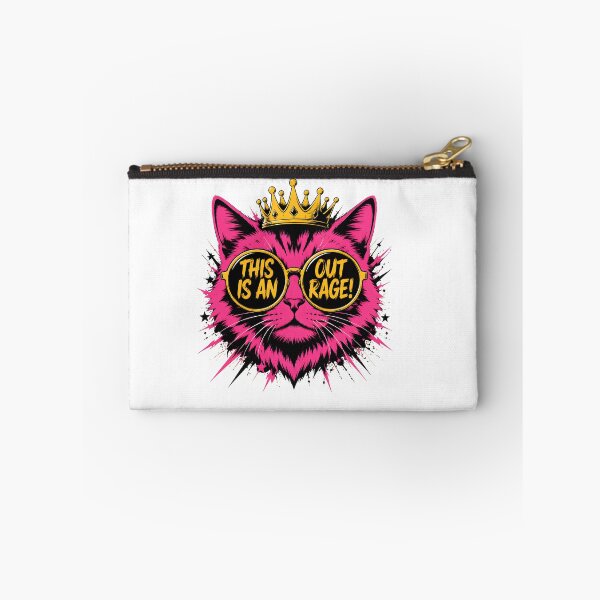 Item preview, Sassy Pink Cat Crown Glasses "This Is An Outrage!" designed and sold by empiric-designs.
