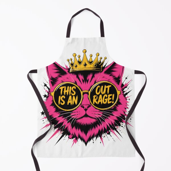 Item preview, Sassy Pink Cat Crown Glasses "This Is An Outrage!" designed and sold by empiric-designs.