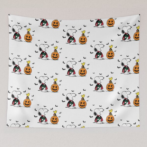 Item preview, Snoopy Halloween Vampire Fun With Woodstock And Pumpkin designed and sold by zarinaks.