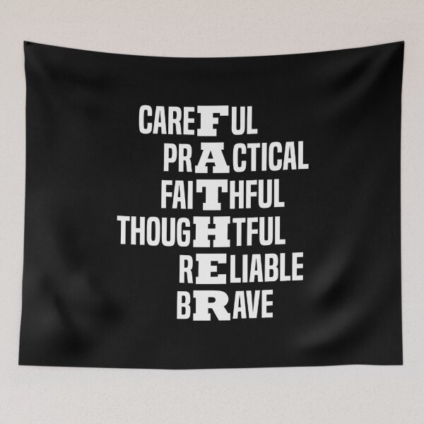 Item preview, Father - Crossword Positive Attributes Text Design 3 designed and sold by Vector-Artist.