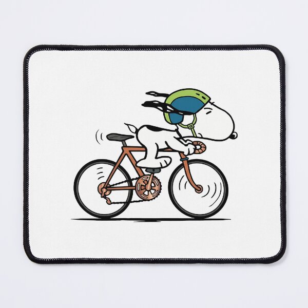 Item preview, Snoopy Race Biking Bike Workout Ironman Triathlete Peanuts Charlie Brown Racing designed and sold by zarinaks.