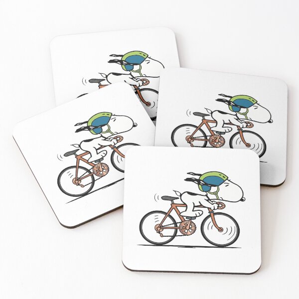 Item preview, Snoopy Race Biking Bike Workout Ironman Triathlete Peanuts Charlie Brown Racing designed and sold by zarinaks.