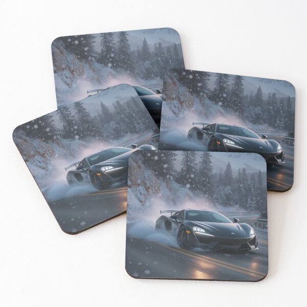 Item preview, Cinematic Apex Drift Forest Path Racing Car Illustration, Japanese Street Racing Aesthetic, Misty Woodland Road Adventure, Dynamic Automotive Wall Art for Motorsport Fans designed and sold by PaintedPixels01.