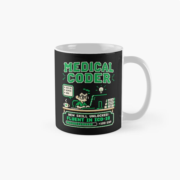 Item preview, Medical Coder New Skill Unlocked Fluent In ICD-10 Retro Gamer designed and sold by Popstudio85.