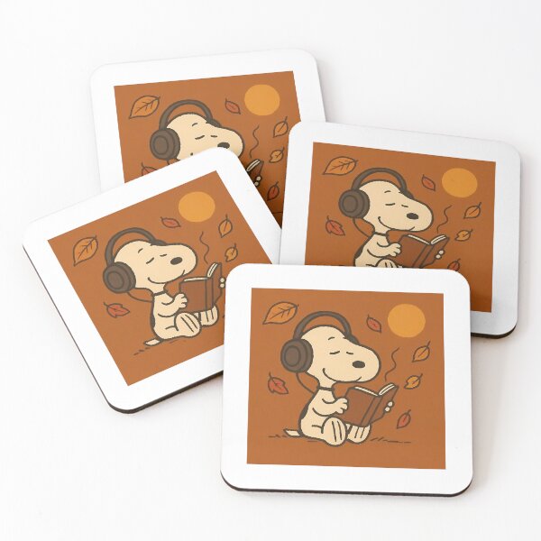 Item preview, Snoopy Reading With Headphones designed and sold by zarinaks.
