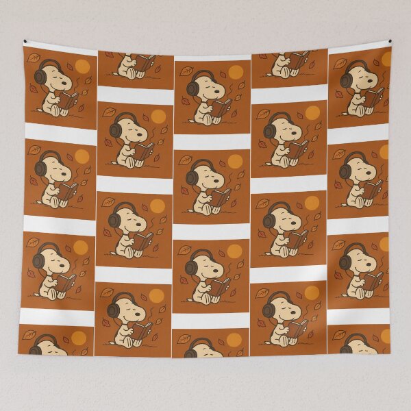 Item preview, Snoopy Reading With Headphones designed and sold by zarinaks.