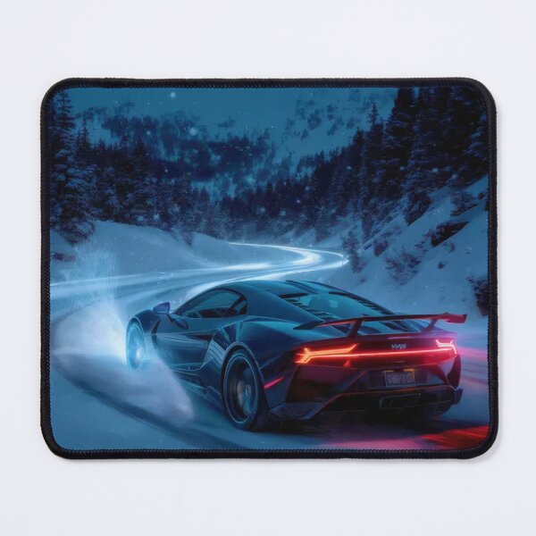 Item preview, Cinematic Apex Drift Forest Path Racing Car Illustration, Japanese Street Racing Aesthetic, Misty Woodland Road Adventure, Dynamic Automotive Wall Art for Motorsport Fans designed and sold by PaintedPixels01.