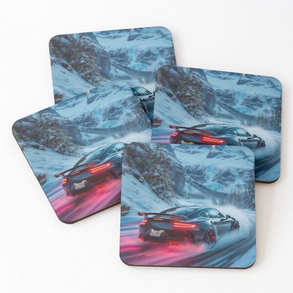 Item preview, Cinematic Apex Drift Forest Path Racing Car Illustration, Japanese Street Racing Aesthetic, Misty Woodland Road Adventure, Dynamic Automotive Wall Art for Motorsport Fans designed and sold by PaintedPixels01.