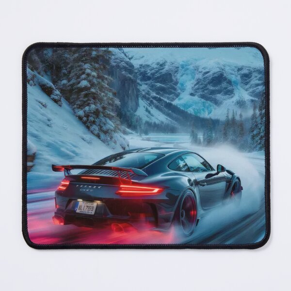Item preview, Cinematic Apex Drift Forest Path Racing Car Illustration, Japanese Street Racing Aesthetic, Misty Woodland Road Adventure, Dynamic Automotive Wall Art for Motorsport Fans designed and sold by PaintedPixels01.
