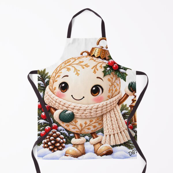Item preview, Cream Christmas Bauble in the Snow designed and sold by DoreenGehrkeArt.