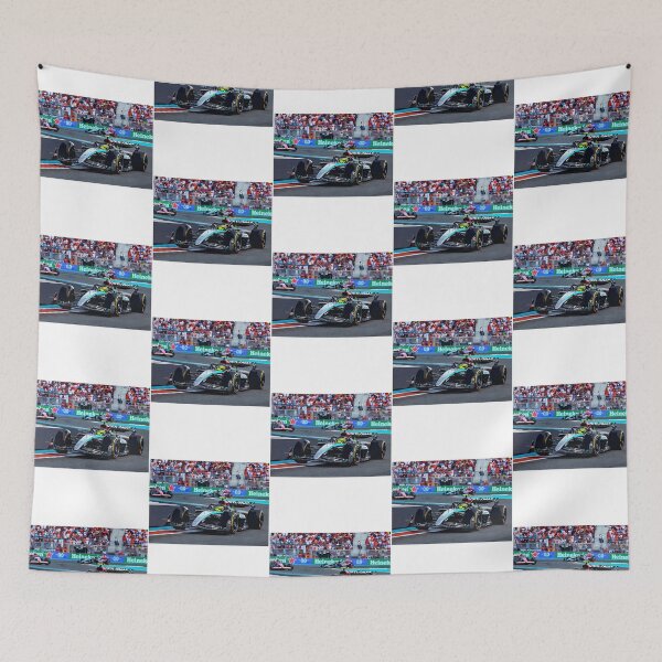 Item preview, Lewis Hamilton Racing His 2024 F1 Race Car Watercolor designed and sold by arantxase.