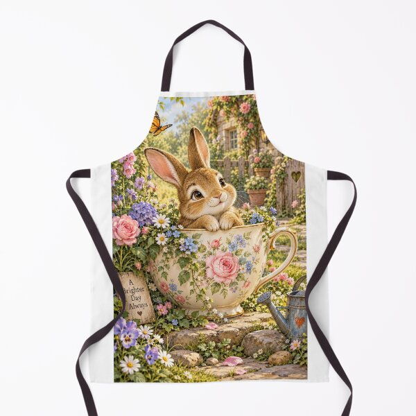 Item preview, Bunny in a Teacup Storybook Garden designed and sold by FunscapeHQ.