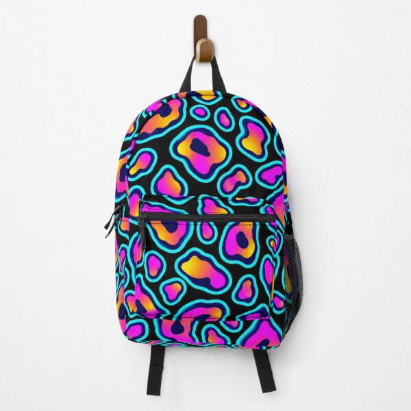 Item preview, Neon Cyberpunk Leopard Print – Electric Pink & Turquoise Animal Pattern designed and sold by littleblued.