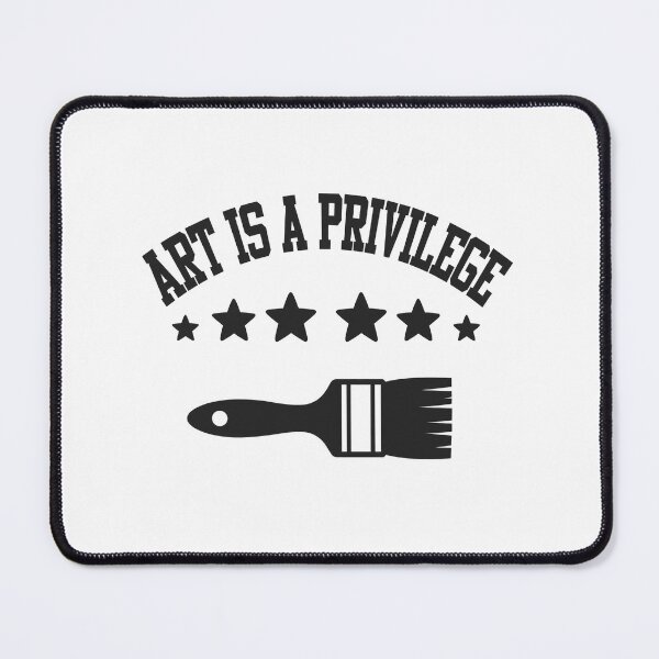 Item preview, Art Is A Privilege - Artist Paint Brush Collegiate Sticker designed and sold by Raju-Creative.