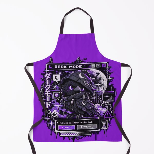 Item preview, Dark Mode - Mysterious Raven Glitch Manga designed and sold by Visual Dept..