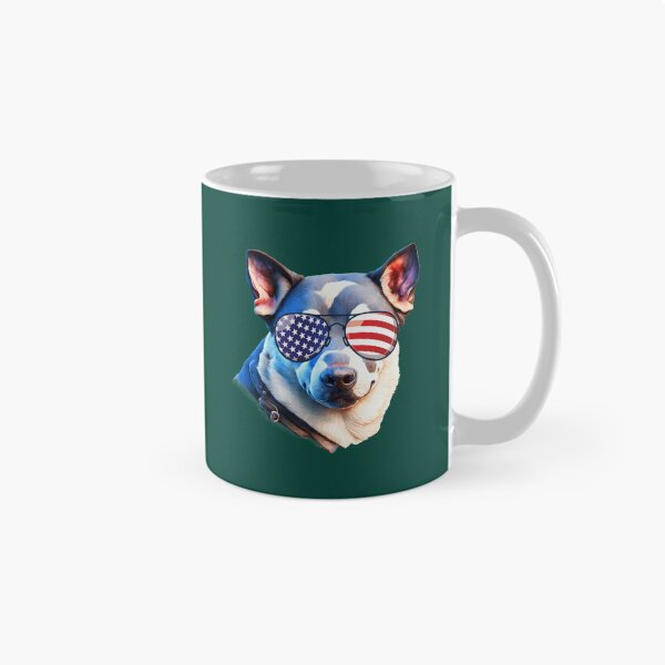 Item preview, Blue Heeler Dog American Flag Aviators Blue Heeler Gear designed and sold by ellesczipts.