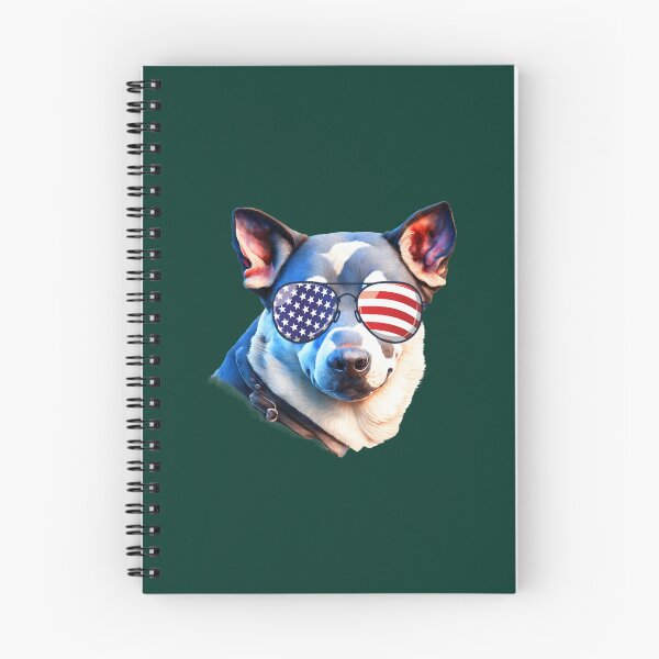 Item preview, Blue Heeler Dog American Flag Aviators Blue Heeler Gear designed and sold by ellesczipts.