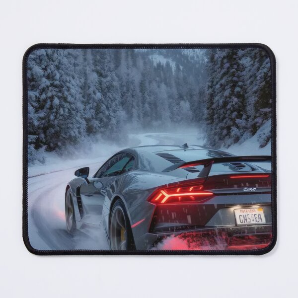 Item preview, Cinematic Apex Drift Forest Path Racing Car Illustration, Japanese Street Racing Aesthetic, Misty Woodland Road Adventure, Dynamic Automotive Wall Art for Motorsport Fans designed and sold by PaintedPixels01.
